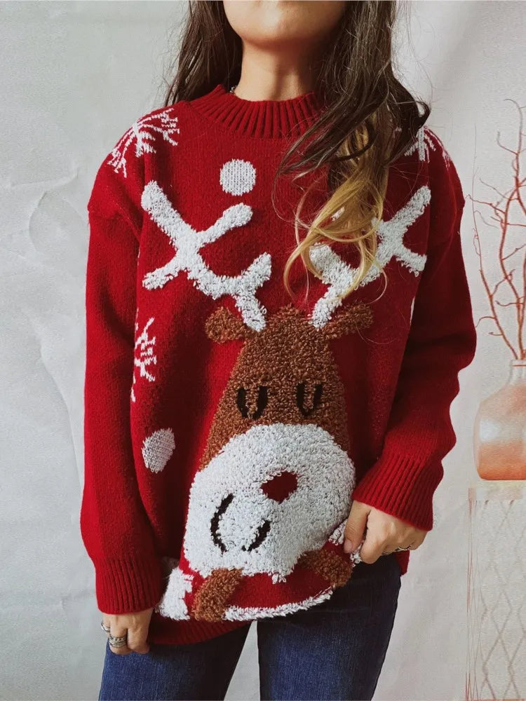 Happy Reindeer Christmas Sweater