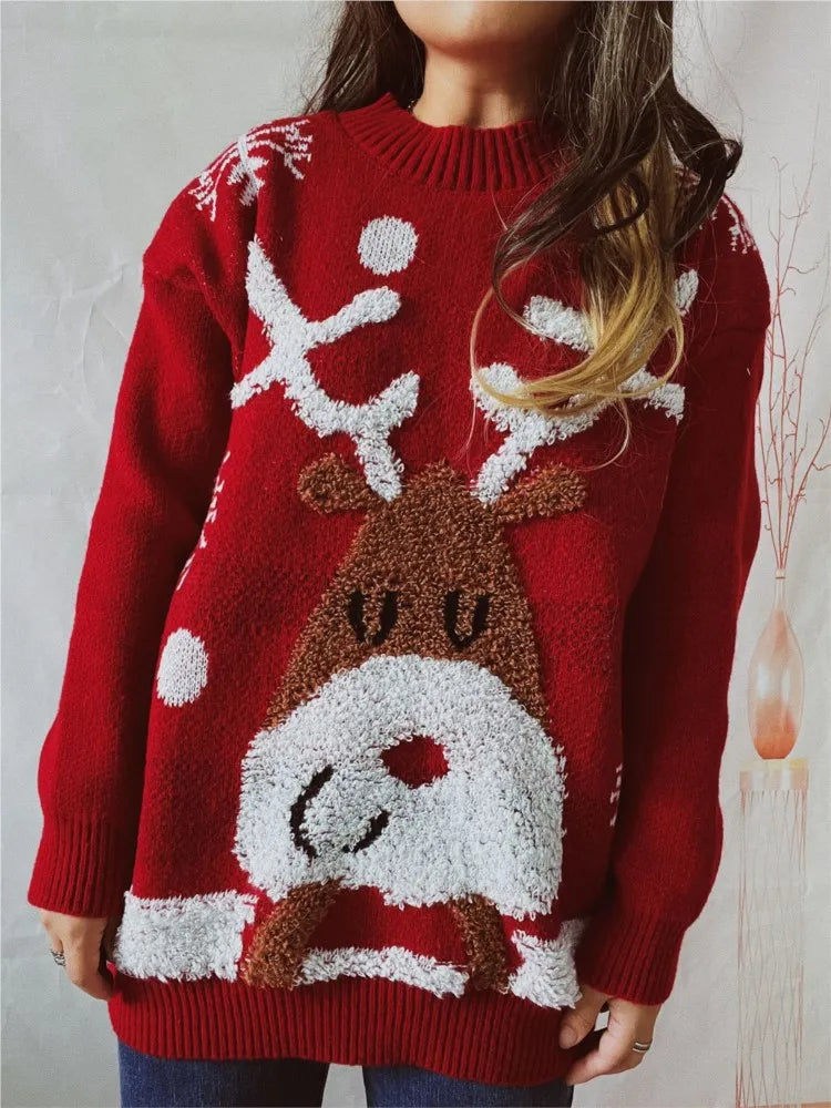 Happy Reindeer Christmas Sweater