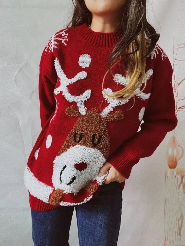 Happy Reindeer Christmas Sweater