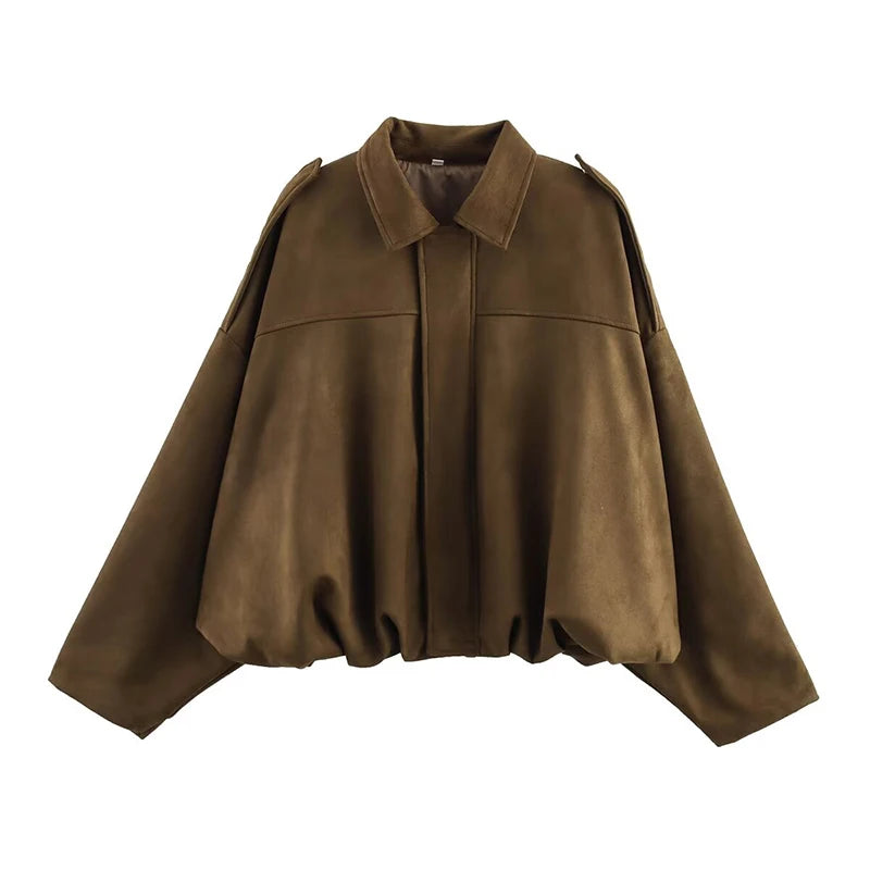 Elivor Oversized Suede Jacket