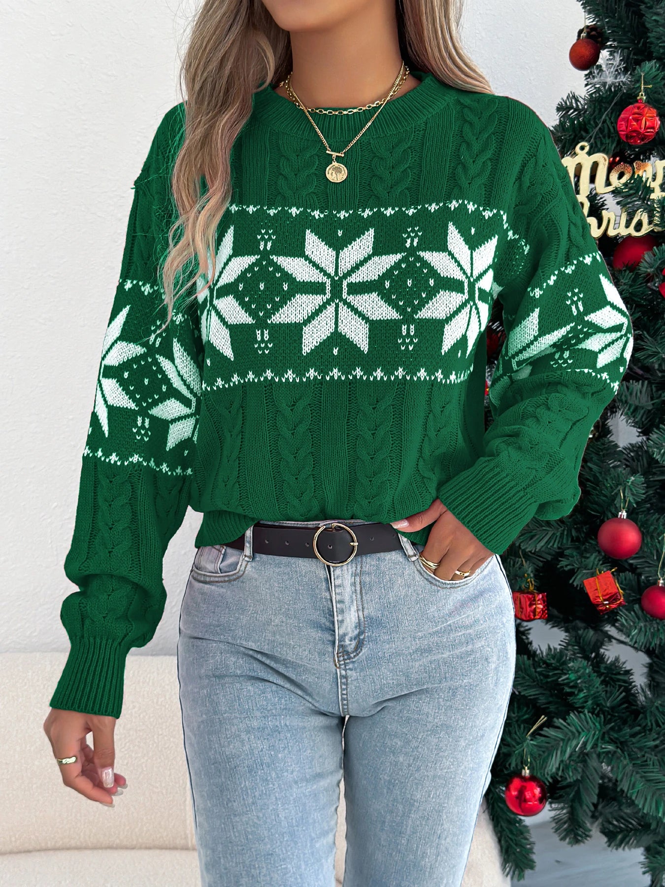 Snowflake Charm Sweater