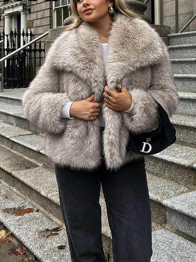 Luxury Soft Fur Coat