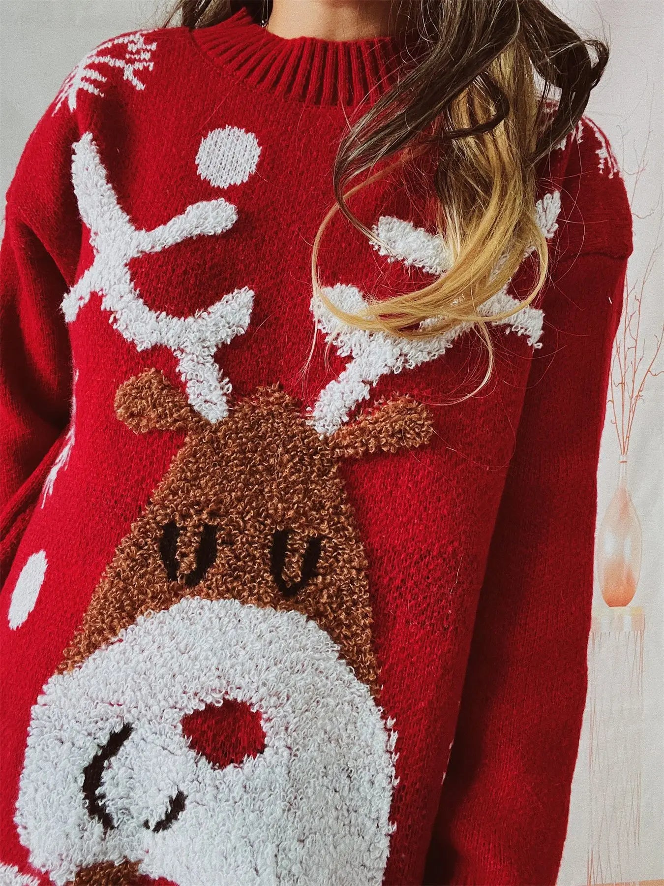 Happy Reindeer Christmas Sweater
